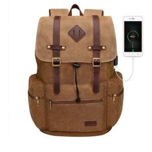 NEW Canvas Leather Laptop Backpack​